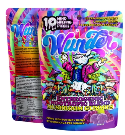 Wunder Entheogenic Nootropic Blend Mushroom Gummies - Grape