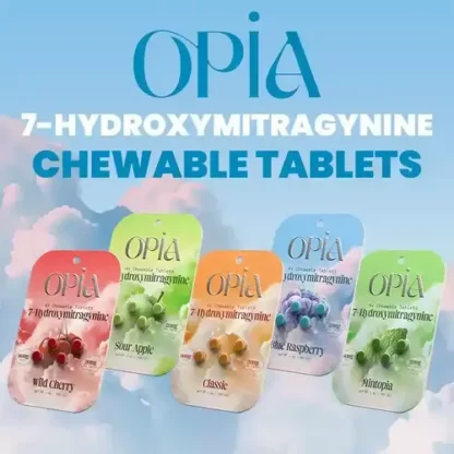 OPiA 7 Hydroxymitragynine Chewable Tablets 10 Pack Box